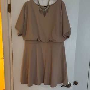 Boohoo Tan Mini Dress